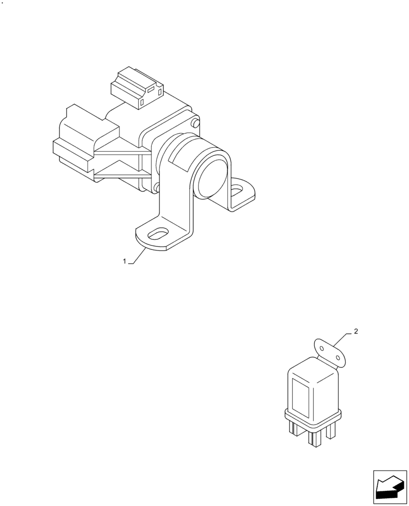 Схема запчастей Case AQ-4HK1XASS01 - (55.201.AG) - ENGINE START RELAY (55) - ELECTRICAL SYSTEMS