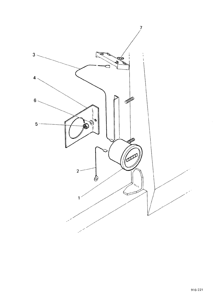 Схема запчастей Case 580F - (330) - ELECTRICAL HOURMETER, STARTING WITH NO 3.736.448 (55) - ELECTRICAL SYSTEMS