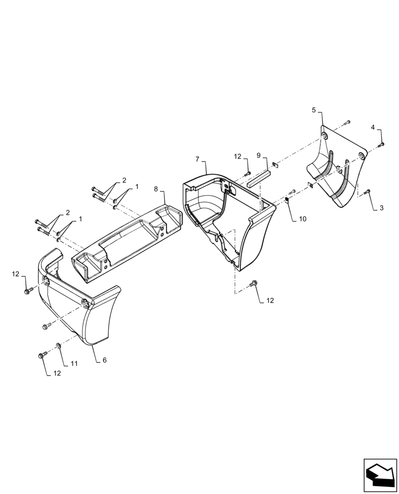 Схема запчастей Case SR240 - (39.140.AM) - COUNTERWEIGHT (39) - FRAMES AND BALLASTING