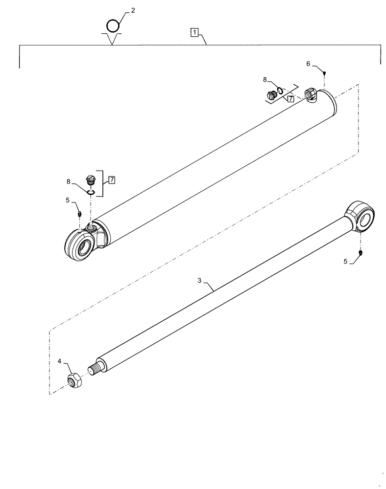 Схема запчастей Case TR310 - (35.701.CB) - LIFT CYLINDERS (35) - HYDRAULIC SYSTEMS