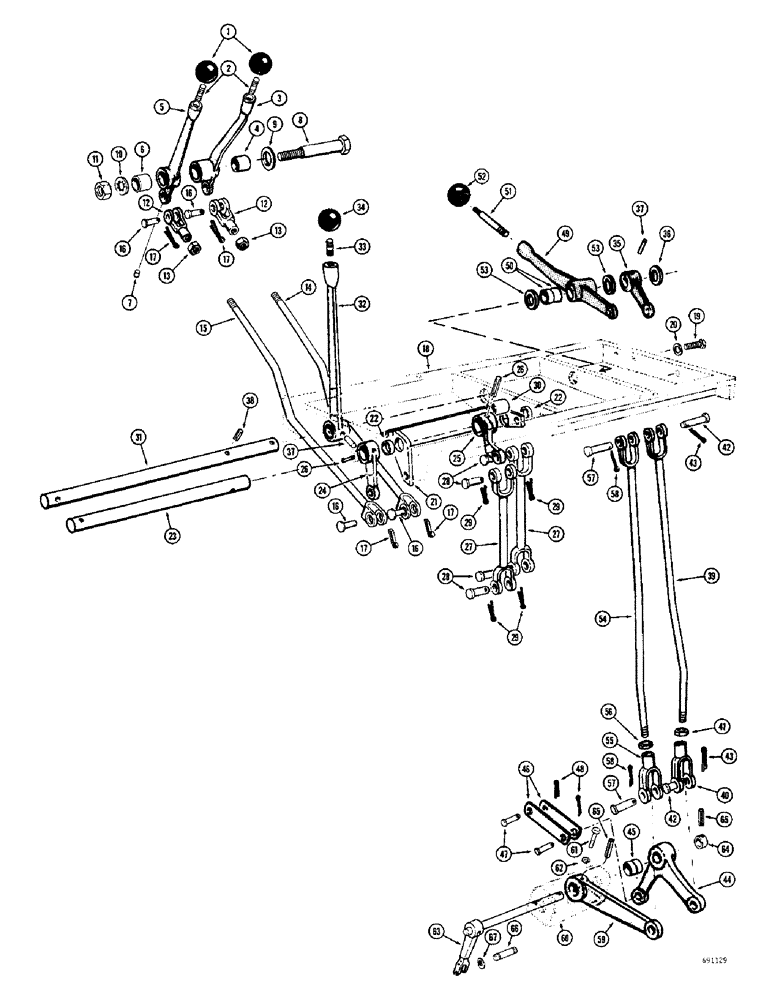 Схема запчастей Case W10B - (138) - TRANSMISSION CONTROLS (06) - POWER TRAIN
