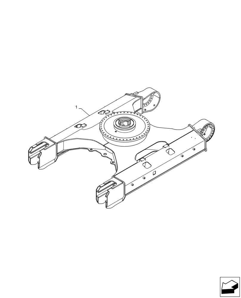 Схема запчастей Case CX300D LC - (48.130.AN) - FRAME, LOWER (48) - TRACKS & TRACK SUSPENSION