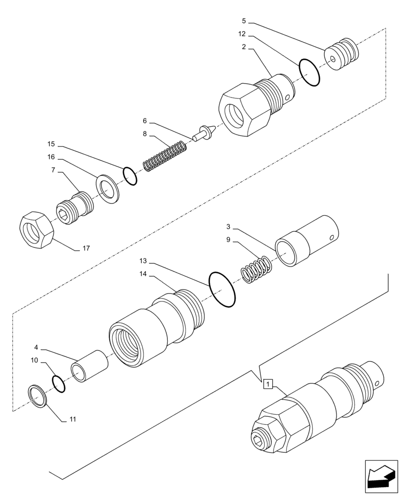 Схема запчастей Case CX250D LC - (35.359.AY[04]) - VAR - 461871 - RELIEF VALVE, AUXILIARY CIRCUIT, SHEARS, W/ ELECTRICAL PROPORTIONAL CONTROL, COMPONENTS (35) - HYDRAULIC SYSTEMS