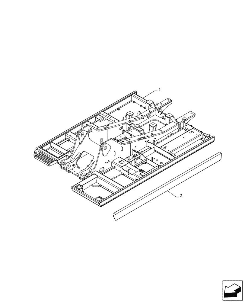 Схема запчастей Case CX300D LC - (39.101.AC) - UPPER, FRAME (39) - FRAMES AND BALLASTING