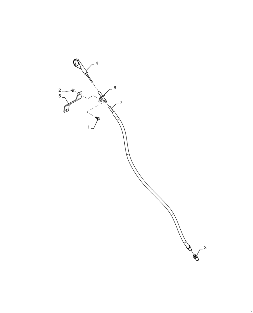 Схема запчастей Case TV380 - (10.304.030) - ENGINE OIL DIPSTICK (10) - ENGINE