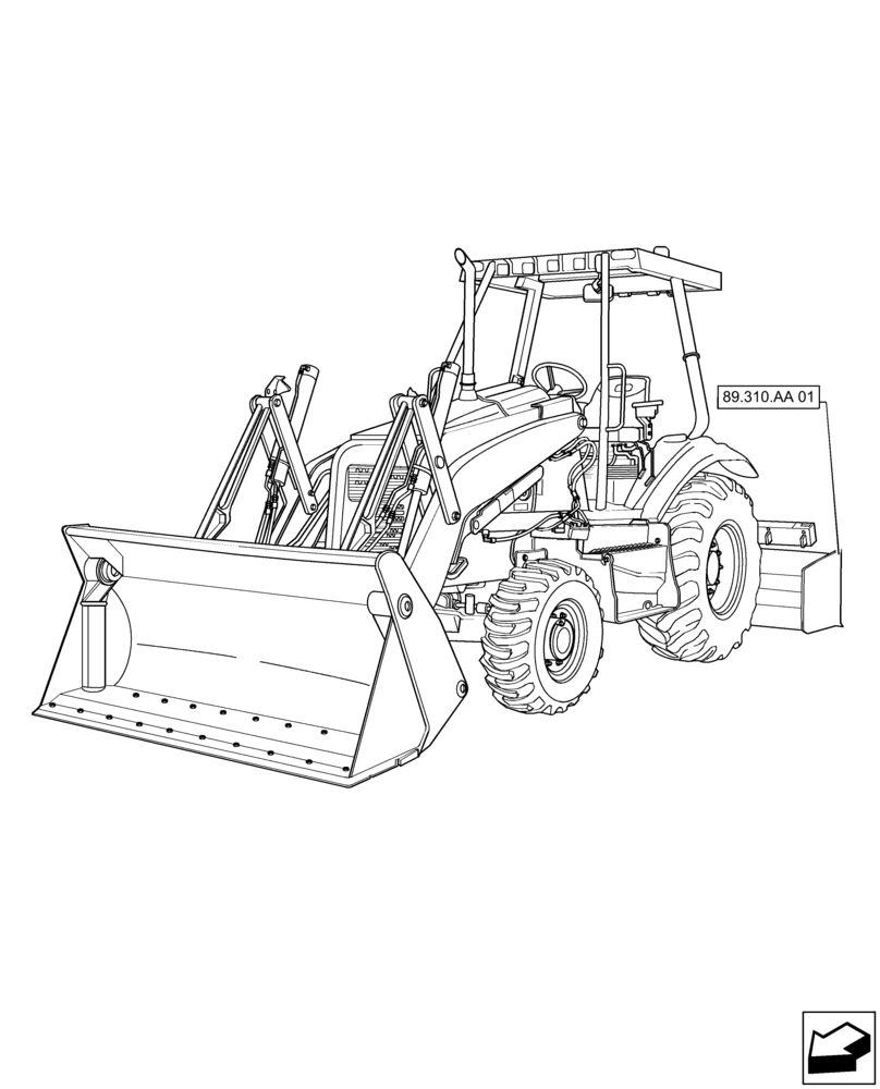 Схема запчастей Case 570N EP - (89.000.00) - SECTION INDEX - TOOLS (89) - TOOLS