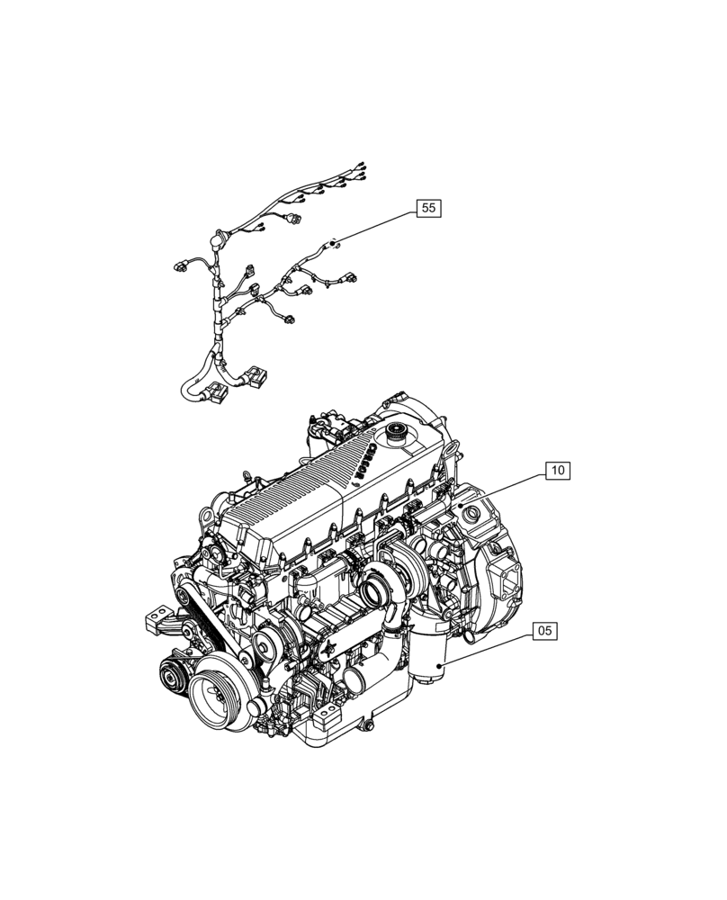 Схема запчастей Case F2CFE614B B006 - (00.000.00) - PICTORIAL INDEX - MAIN SECTION (00) - GENERAL & PICTORIAL INDEX