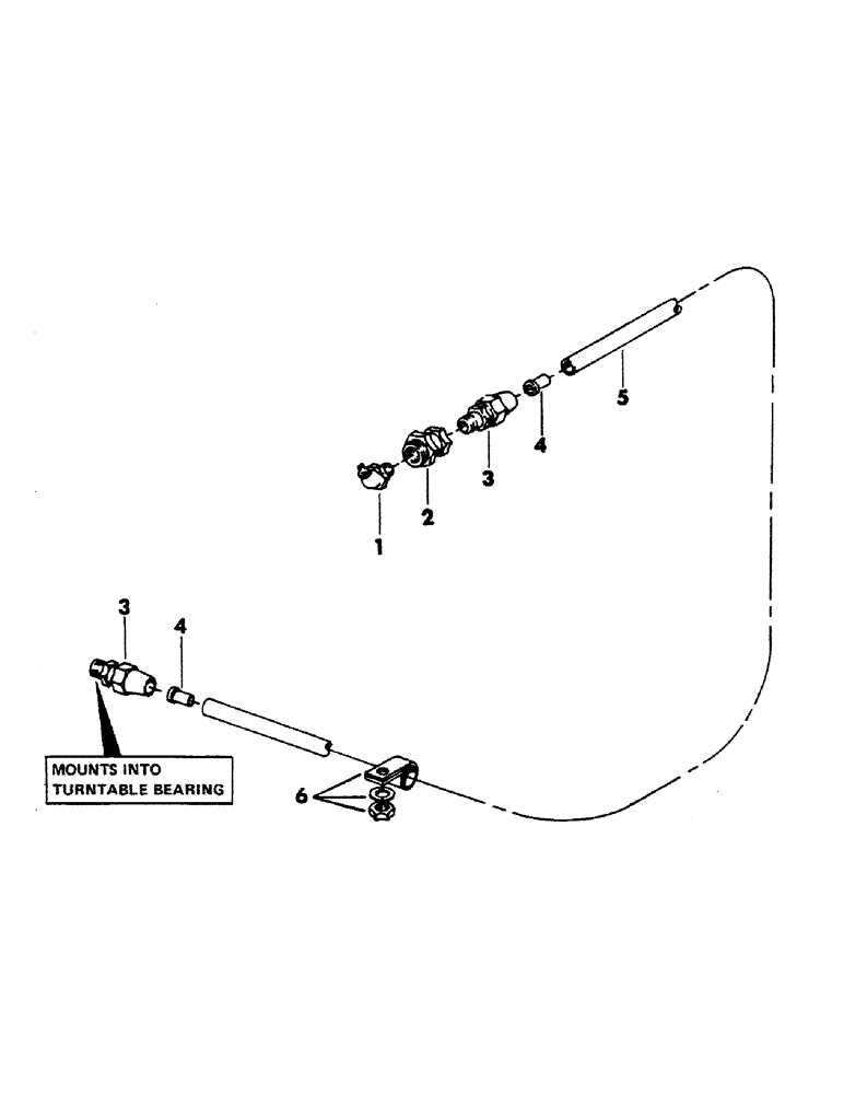 Схема запчастей Case 40YC - (040) - TURNTABLE BEARING LUBRICATION LINE, (USED ON UNITS WITH SN. 1947 - UP) (04) - UNDERCARRIAGE