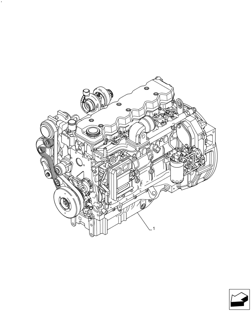 Схема запчастей Case F4DFE6132 B007 - (10.001.AD) - ENGINE (10) - ENGINE
