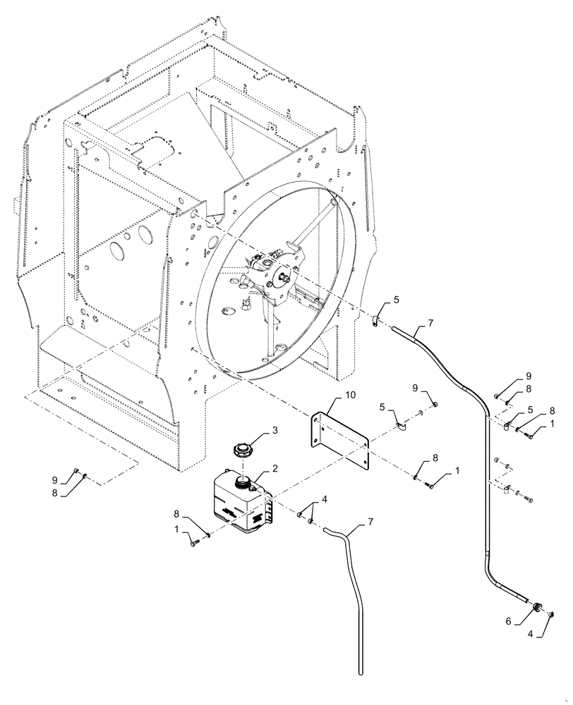 Схема запчастей Case 721F - (35.300.BC) - COOLANT RECOVERY SYSTEM (35) - HYDRAULIC SYSTEMS