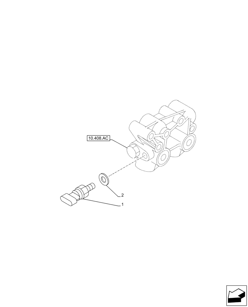 Схема запчастей Case AQ-6HK1XASS01-02 - (55.013.AB) - ENGINE, OIL, PRESSURE SWITCH (55) - ELECTRICAL SYSTEMS