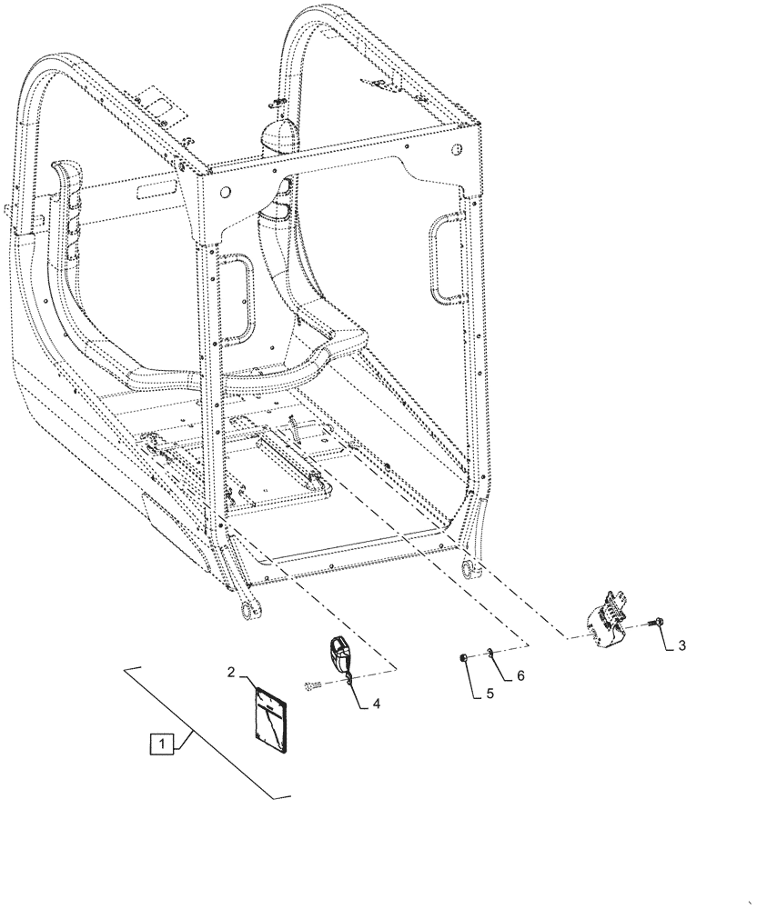 Схема запчастей Case TR320 - (88.090.06) - DIA KIT, 3IN LAP BELT (ALL CASE) (88) - ACCESSORIES