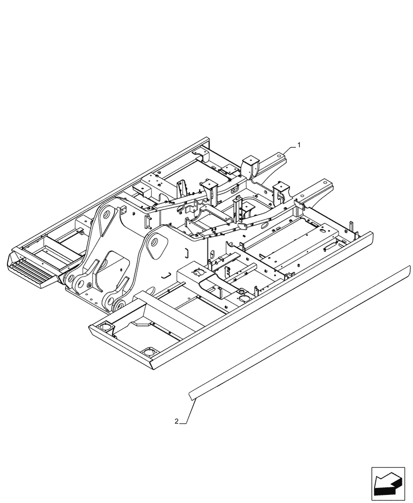 Схема запчастей Case CX210D LC - (39.101.AC) - UPPER FRAME (39) - FRAMES AND BALLASTING