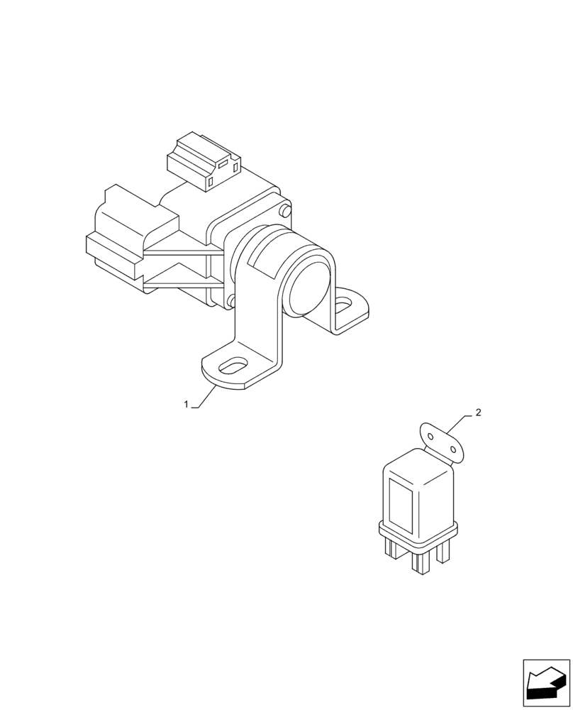 Схема запчастей Case AQ-6HK1XASS01-02 - (55.201.AG) - ENGINE, START, RELAY (55) - ELECTRICAL SYSTEMS