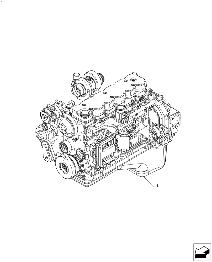 Схема запчастей Case F4HE9684U J104 - (10.001.AD) - ENGINE (10) - ENGINE