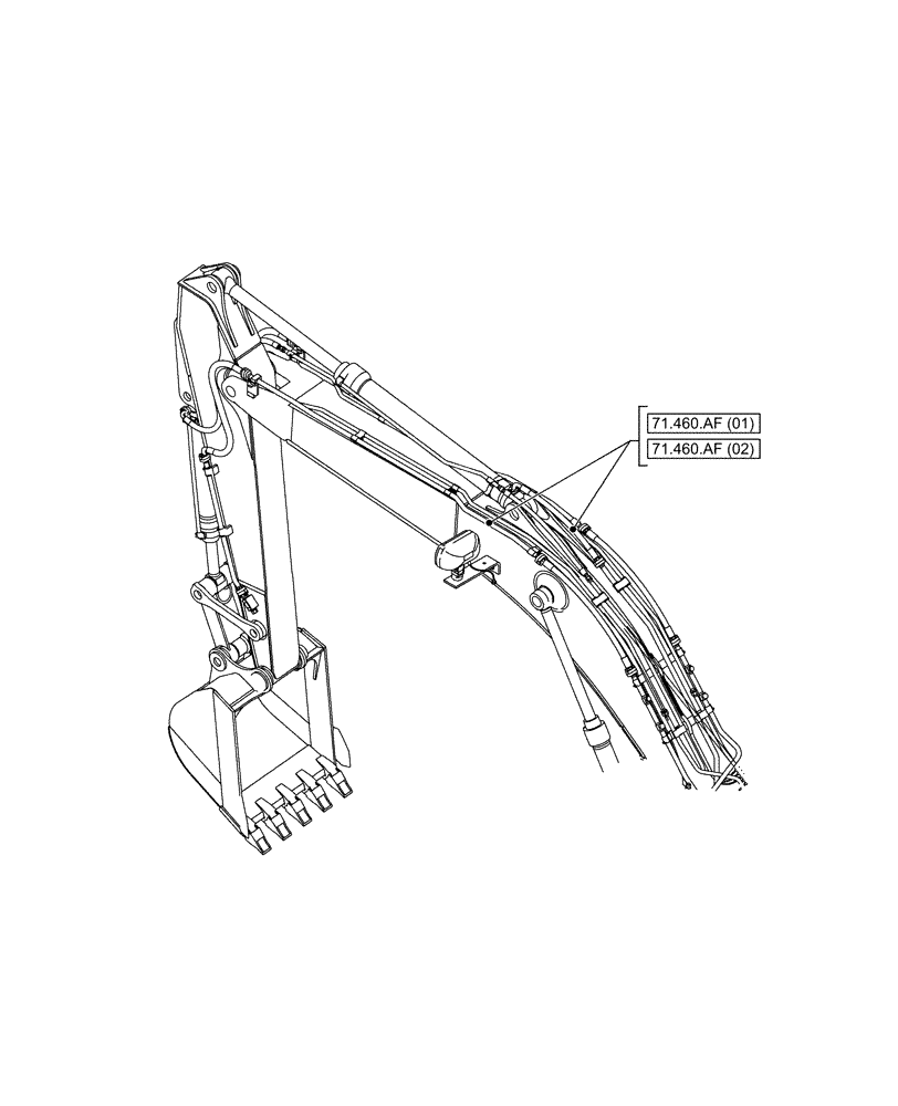 Схема запчастей Case CX210D LC LR - (71.000.00) - SECTION INDEX - LUBRICANT (71) - LUBRICATION SYSTEM