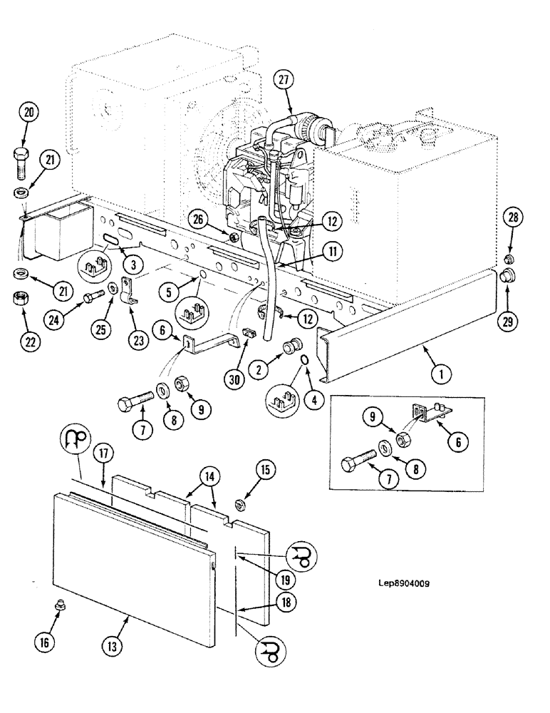 Схема запчастей Case 688C - (9B-02) - ENGINE MODULE (05.1) - UPPERSTRUCTURE CHASSIS/ATTACHMENTS