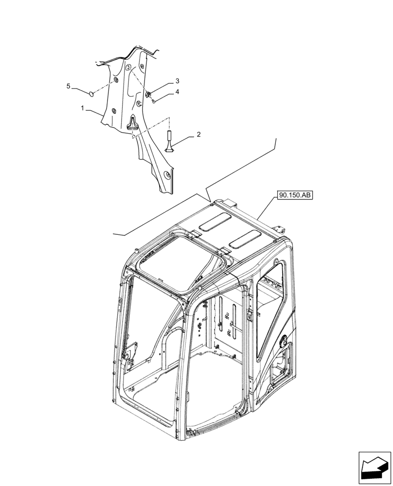 Схема запчастей Case CX250D LC - (05.102.AA) - EMERGENCY KIT HAMMER (05) - SERVICE & MAINTENANCE