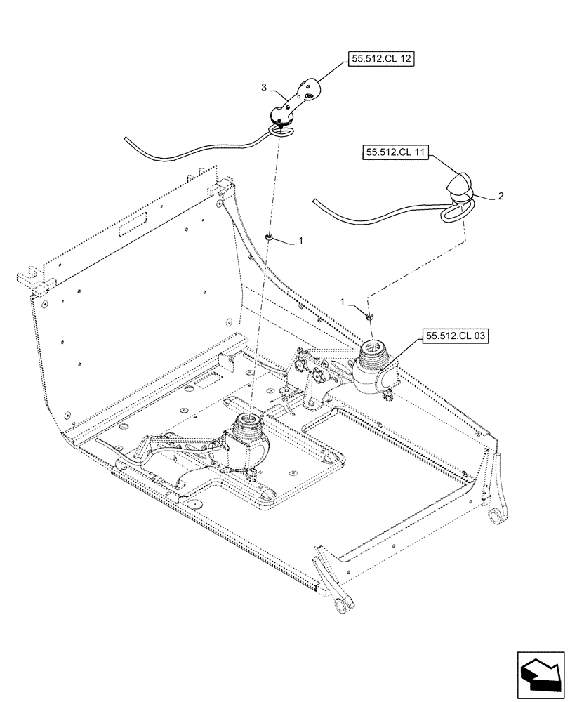 Схема запчастей Case TR310 - (55.512.CL[10]) - LEVEL 250 HANDLE GRIPS, E-H CONTROLS, W/O MULTI-FUNCTION ELECTRICAL CONTROL (55) - ELECTRICAL SYSTEMS