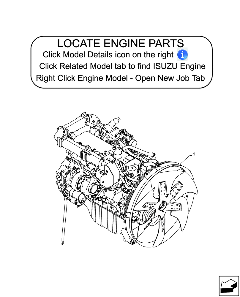 Схема запчастей Case CX350D LC - (10.001.AD[01]) - STD + VAR - 488034 - ENGINE, ASSY - BSN NGS7P1163 (10) - ENGINE