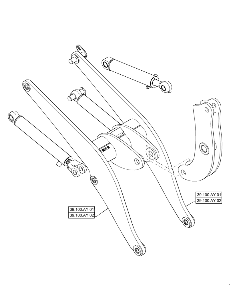 Схема запчастей Case 621F - (00.000.39[02]) - PICTORIAL INDEX - FRONT LOADER, Z-BAR & XR (00) - GENERAL & PICTORIAL INDEX