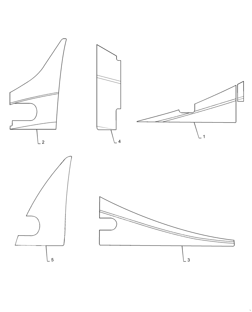 Схема запчастей Case 721F - (90.108.AC[05]) - CAB DECALS (90) - PLATFORM, CAB, BODYWORK AND DECALS