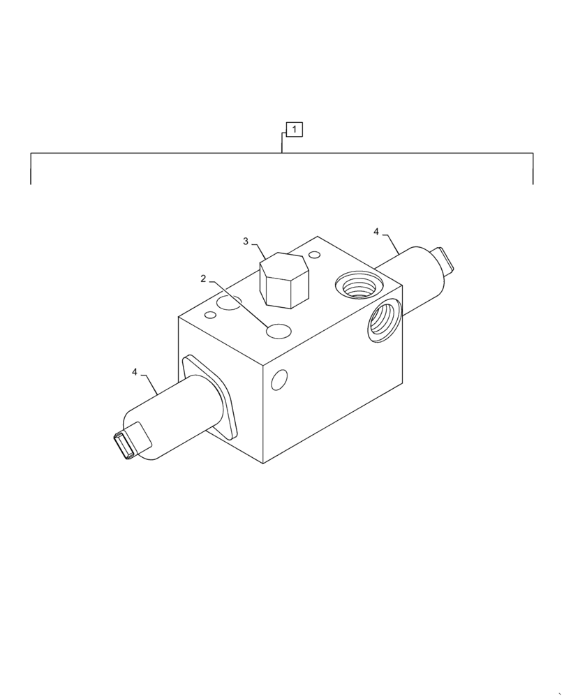 Схема запчастей Case 570N EP - (35.359.AB[06]) - 4 IN 1 CONTROL VALVE, W/O ACCUMULATOR, ASSY (35) - HYDRAULIC SYSTEMS