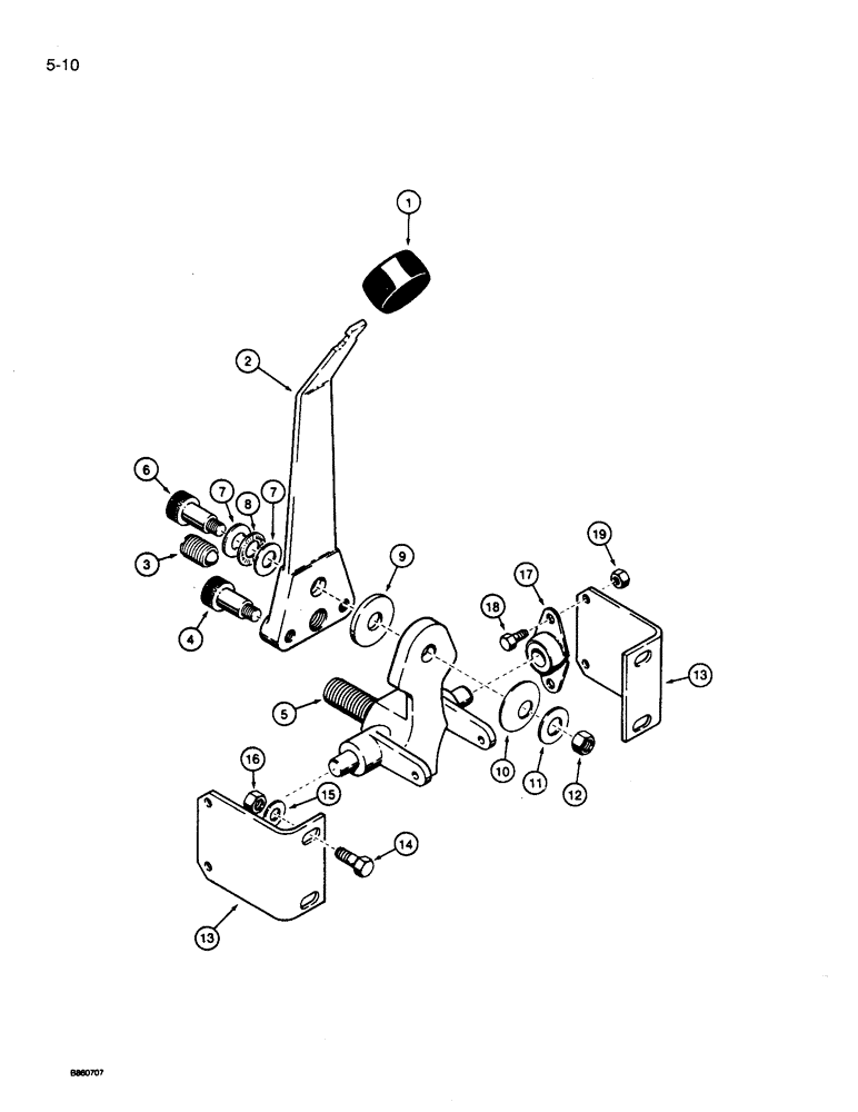 Схема запчастей Case 360 - (5-10) - DIRECTIONAL AND GROUND DRIVE CONTROLS - CREEP CONTROL (05) - STEERING