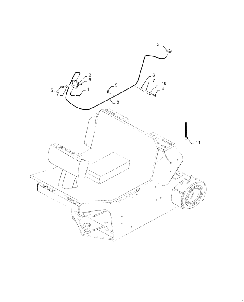 Схема запчастей Case SV208 - (04-23) - TELEMATIC SYSTEM MOUNTING (04) - ELECTRICAL SYSTEMS