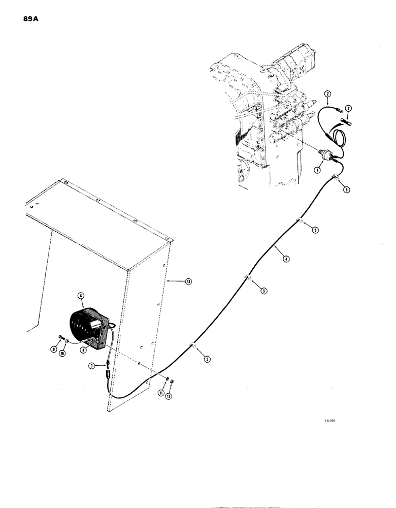 Схема запчастей Case W14 - (089A) - BACK-UP ALARM (04) - ELECTRICAL SYSTEMS