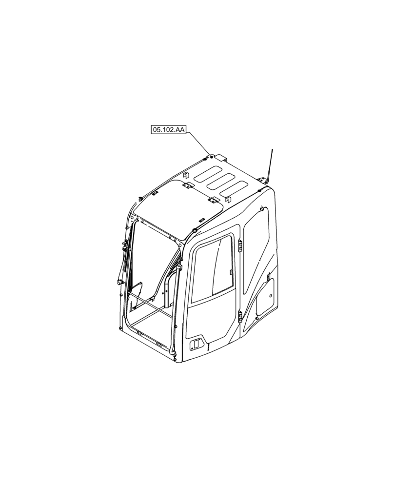 Схема запчастей Case CX250D LC - (05.000.00[01]) - SECTION INDEX - MACHINE COMPLETION & EQUIPMENT (05) - SERVICE & MAINTENANCE