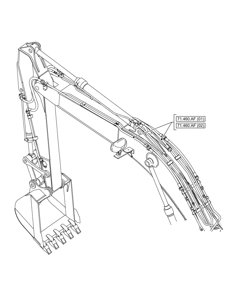 Схема запчастей Case CX250D LC LR - (00.000.71) - PICTORIAL INDEX - LUBRICANT (00) - GENERAL & PICTORIAL INDEX