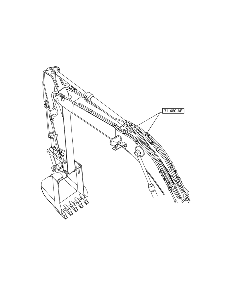 Схема запчастей Case CX300D LC - (00.000.71) - PICTORIAL INDEX - LUBRICATION SYSTEM (00) - GENERAL & PICTORIAL INDEX
