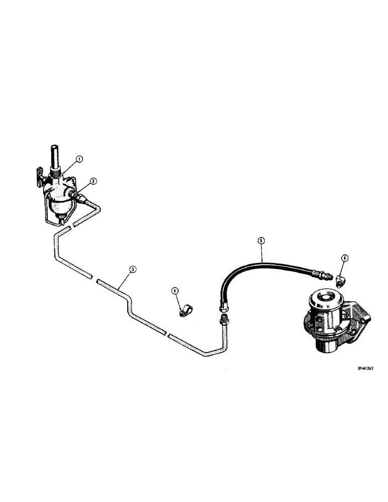 Схема запчастей Case 310F - (024[1]) - FUEL LINES - GAS (02) - FUEL SYSTEM