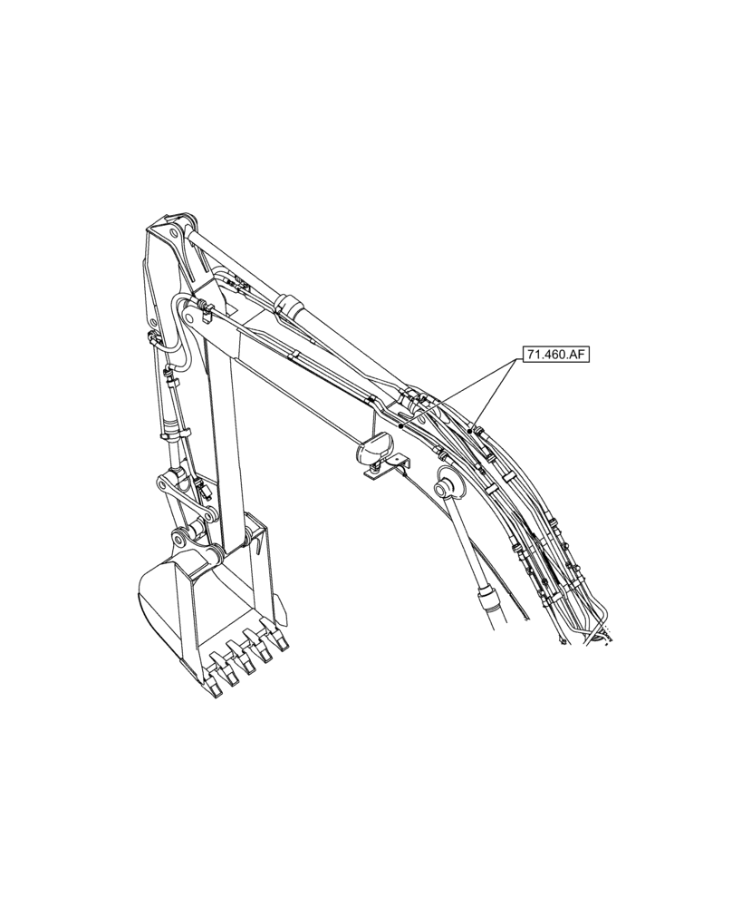 Схема запчастей Case CX350D LC - (71.000.00) - PICTORIAL INDEX - LUBRICATION SYSTEM (71) - LUBRICATION SYSTEM