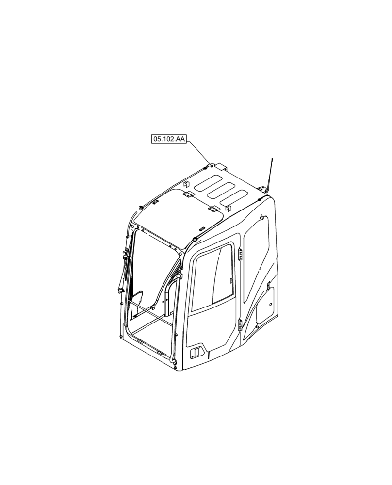Схема запчастей Case CX350D LC - (05.000.00[01]) - SECTION INDEX - MACHINE COMPLETION & EQUIPMENT (05) - SERVICE & MAINTENANCE