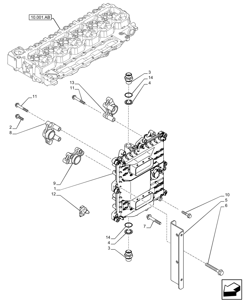 Схема запчастей Case F4HFE613R B006 - (55.015.AA) - ENGINE CONTROL UNIT (ECU) (55) - ELECTRICAL SYSTEMS