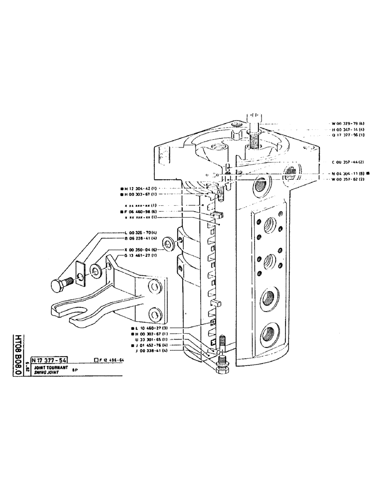 Схема запчастей Case 160CK - (239) - SWING JOINT (07) - HYDRAULIC SYSTEM