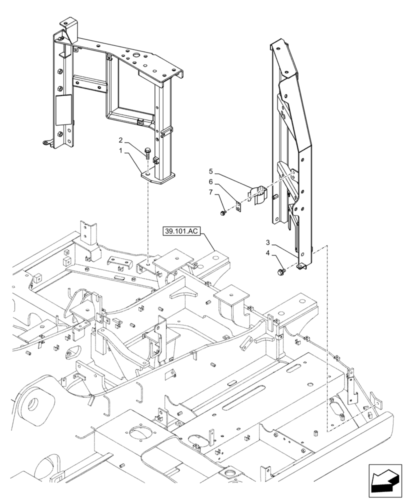 Схема запчастей Case CX130D LC - (90.105.BV[01]) - HOUSING & COVERS (90) - PLATFORM, CAB, BODYWORK AND DECALS