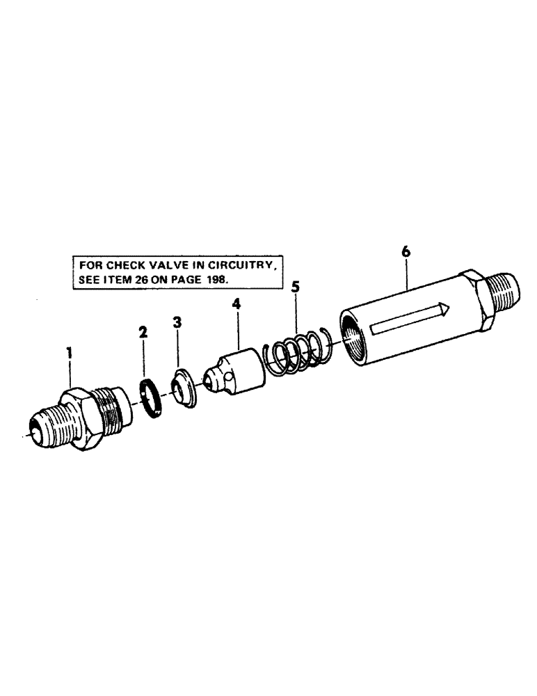 Схема запчастей Case 40BLC - (246) - CHECK VALVE, (USED IN TRACK DRIVE MOTOR DRAIN CIRCUIT) (07) - HYDRAULIC SYSTEM