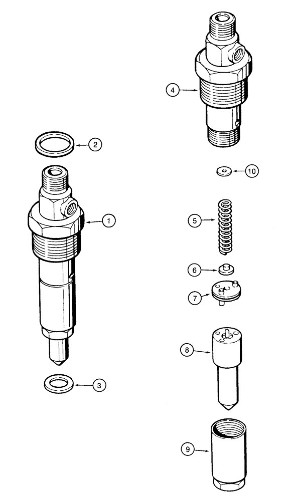 Схема запчастей Case 9020 - (3-14) - FUEL INJECTION NOZZLE, 4TA-390 ENGINE (03) - FUEL SYSTEM