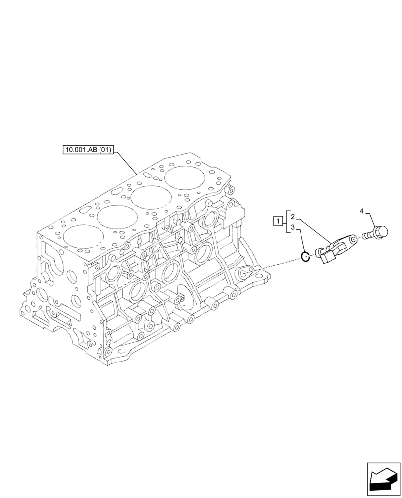 Схема запчастей Case AR-4JJ1XASS01-02 - (55.015.AC) - ENGINE, SPEED SENSOR (55) - ELECTRICAL SYSTEMS