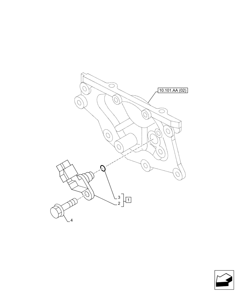 Схема запчастей Case AR-4JJ1XASS01-02 - (55.015.AD) - CAMSHAFT, SENSOR (55) - ELECTRICAL SYSTEMS