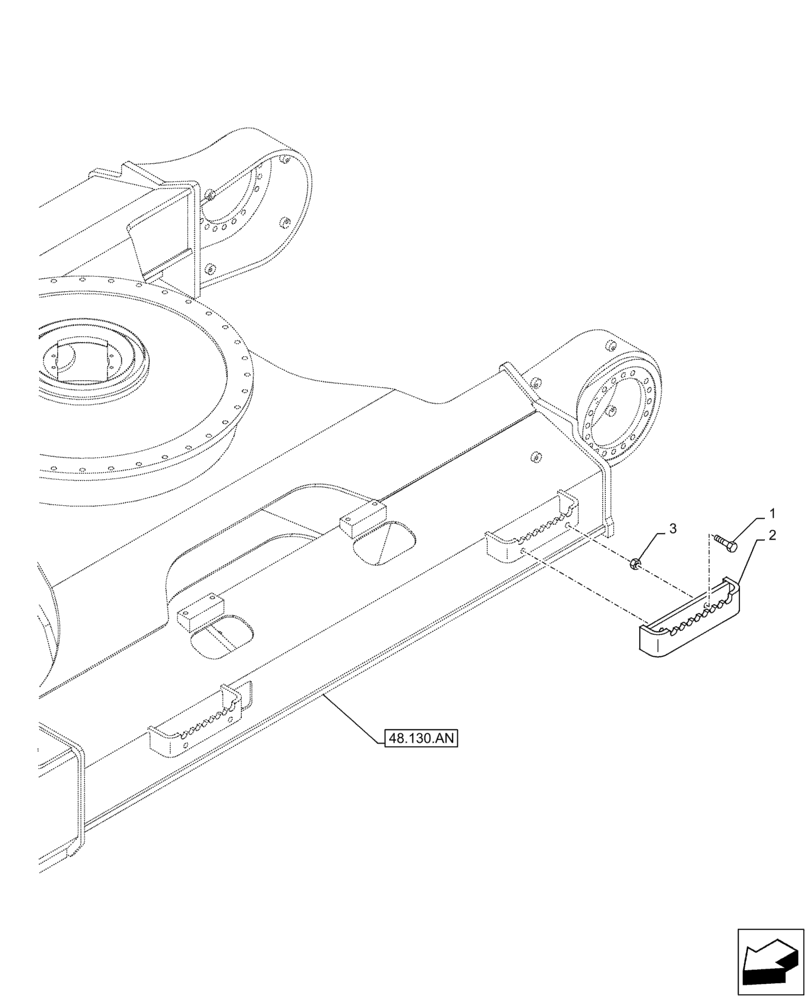 Схема запчастей Case CX130D LC - (90.118.BX[01]) - VAR - 956001 - STEP (L=600MM) (90) - PLATFORM, CAB, BODYWORK AND DECALS