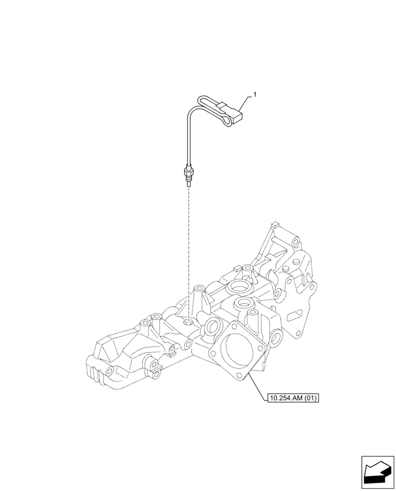 Схема запчастей Case AR-4JJ1XASS01-02 - (55.014.AF) - INLET MANIFOLD, SENSOR (55) - ELECTRICAL SYSTEMS