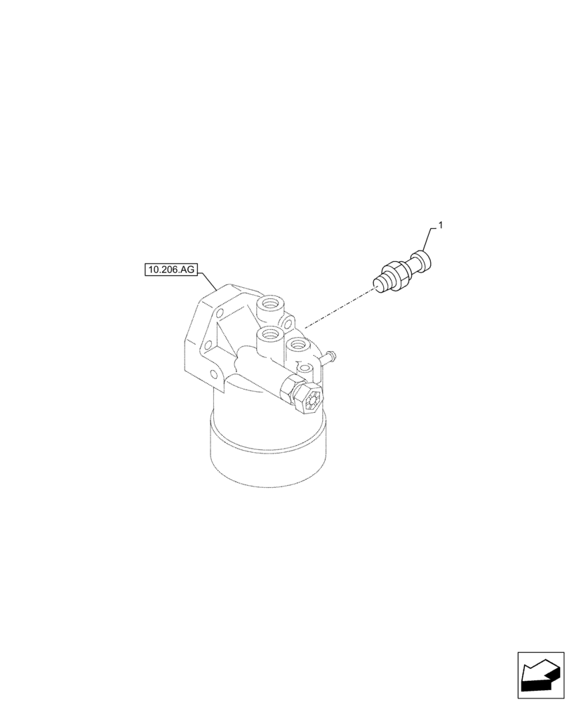 Схема запчастей Case AR-4JJ1XASS01-02 - (55.010.AH) - FUEL FILTER, SENSOR (55) - ELECTRICAL SYSTEMS