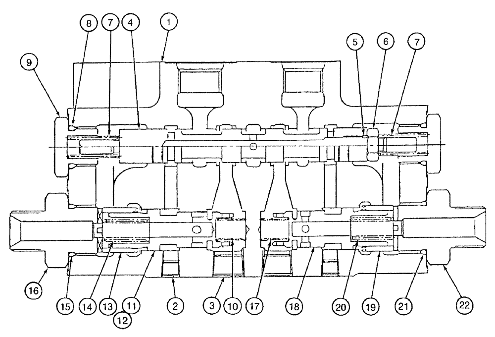 Схема запчастей Case 9050B - (8-180) - CUSHION VALVE (08) - HYDRAULICS