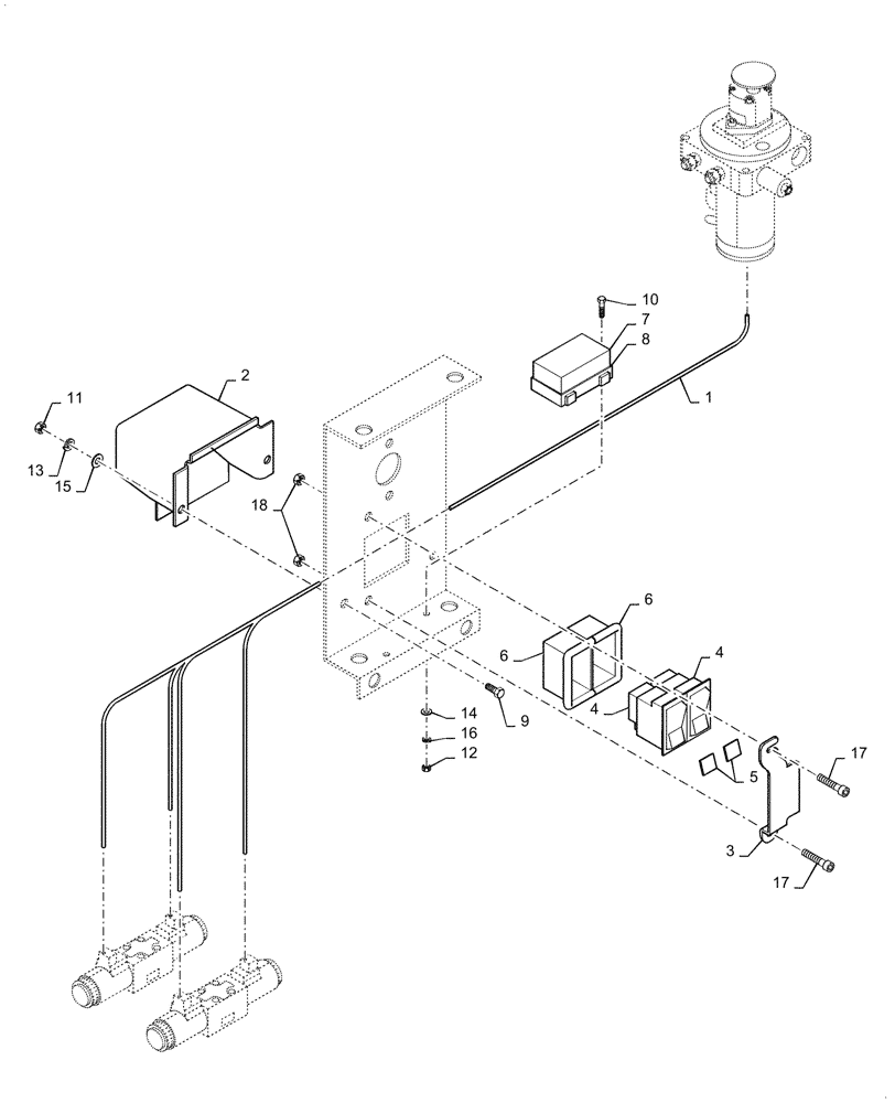 Схема запчастей Case SV208 - (04-14[01]) - HOOD AND CAB TILT INSTALLATION ASN NENTA2343 (04) - ELECTRICAL SYSTEMS