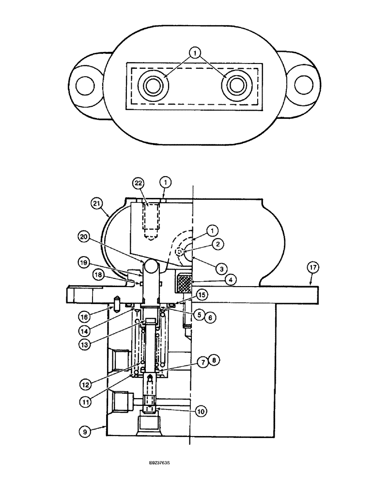 Схема запчастей Case 9060B - (8-202) - 152877A1 REMOTE CONTROL VALVE (08) - HYDRAULICS