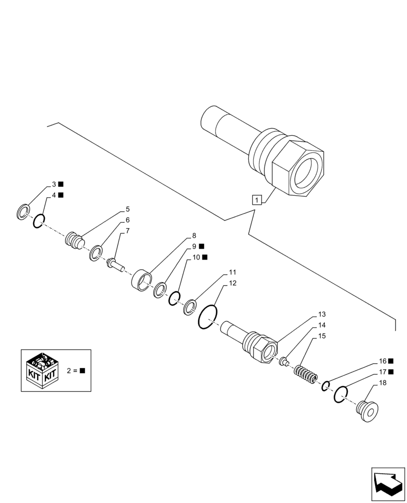 Схема запчастей Case CX130D - (35.353.AB[02]) - TRAVEL MOTOR & REDUCTION GEAR, RELIEF VALVE, COMPONENTS (35) - HYDRAULIC SYSTEMS